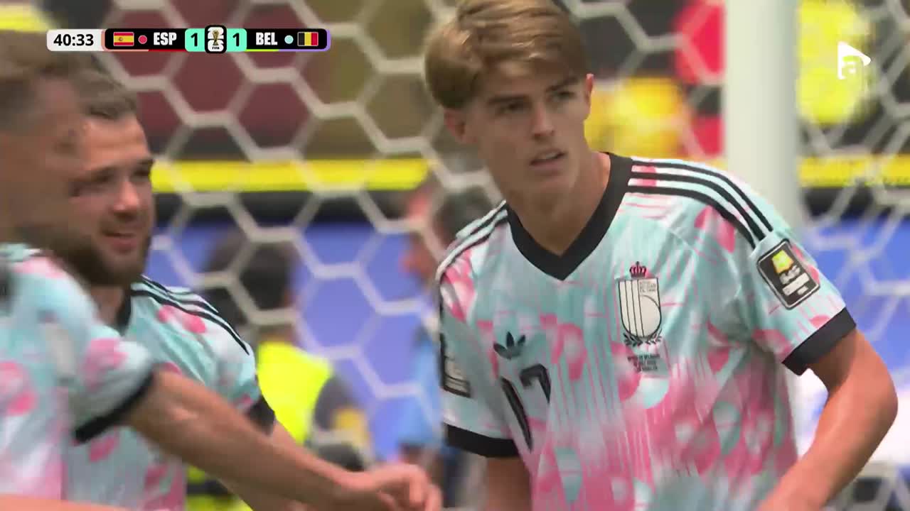 GOL! De Ketelaere a înscris cu o lovitură de cap | Spania - Belgia