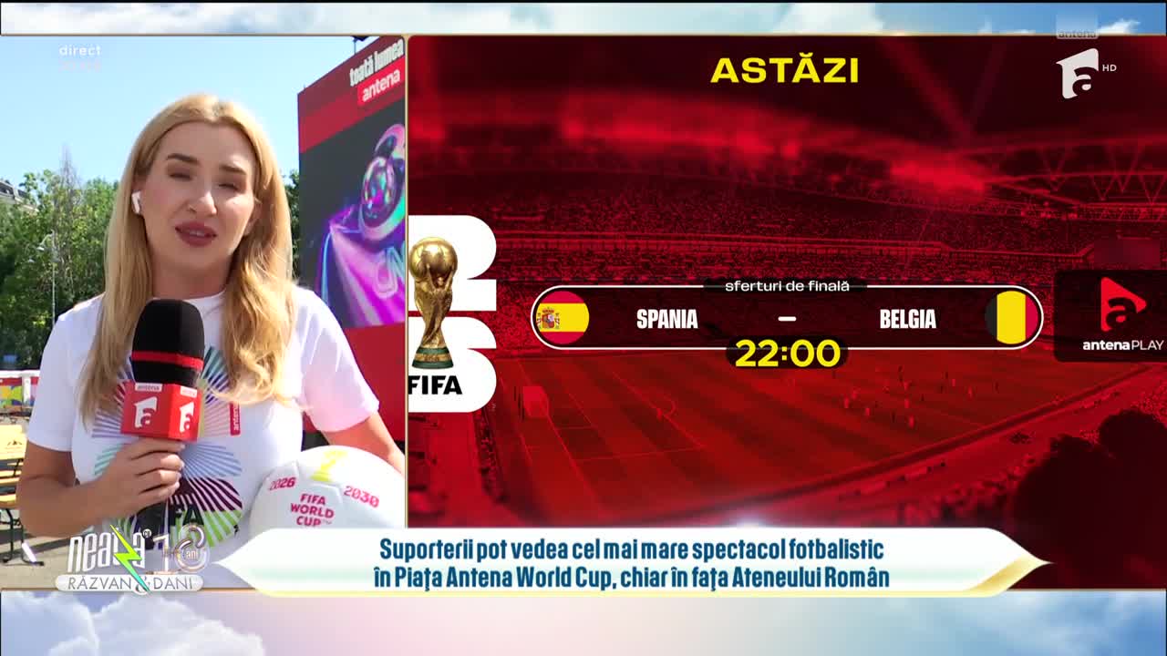 Piața Antena World Cup, locul de &icirc;nt&acirc;lnire al suporterilor | Super Neatza