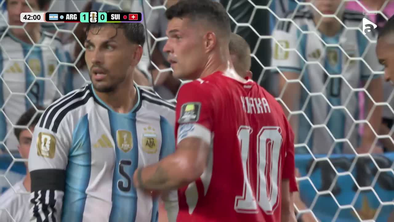 Elveția ratează o șansă din lovitură liberă, execuția lui Freuler e slabă | Argentina - Elveția