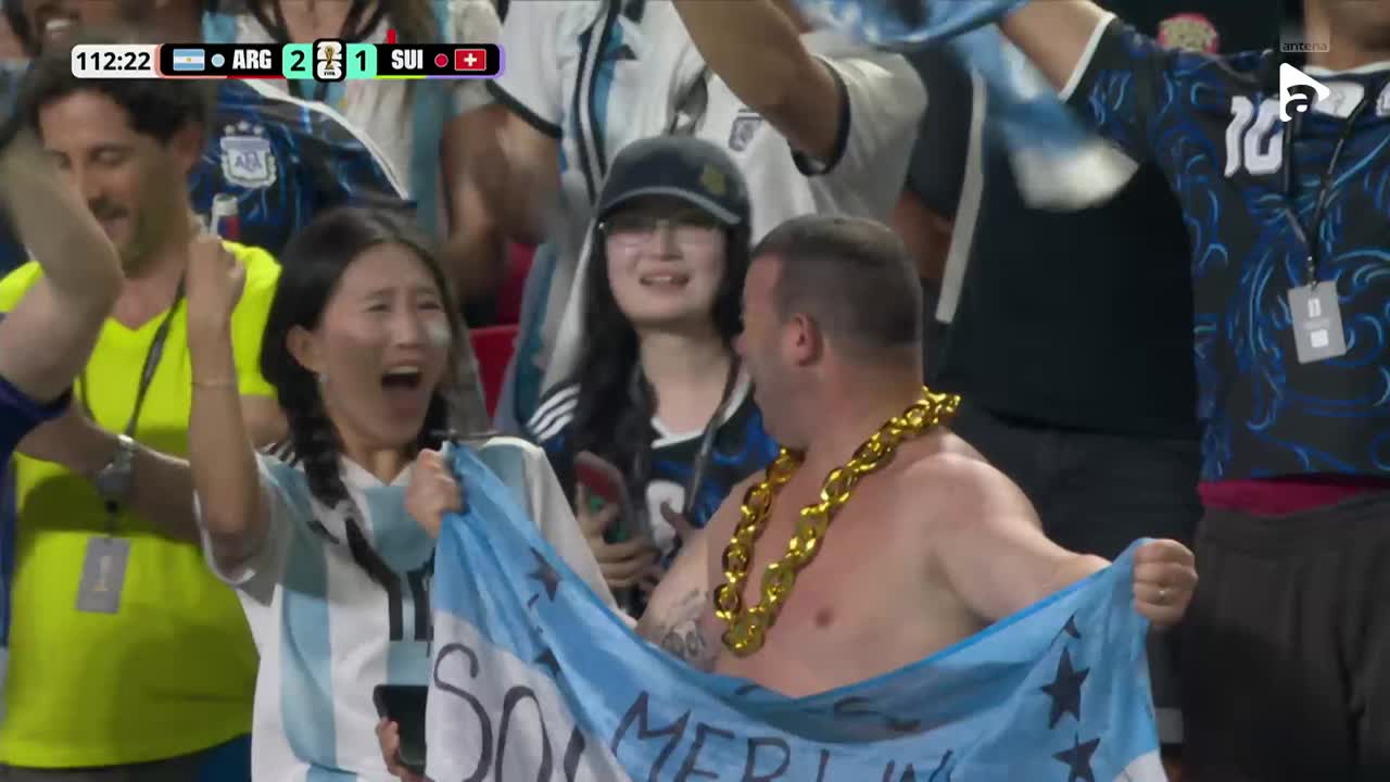 Alvarez înscrie superb în vinclu, Argentina trece din nou în avantaj | Argentina - Elveția