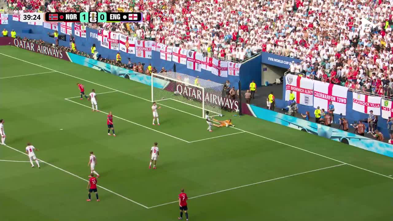 Odegaard șutează puternic, dar Pickford salvează Anglia cu o paradă excelentă | Norvegia - Anglia