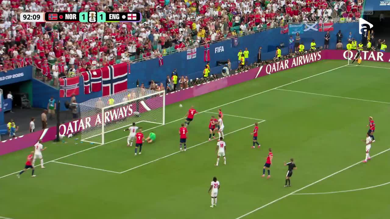 Harry Kane lovește cu capul, dar Nyland salvează miraculos Norvegia | Norvegia - Anglia
