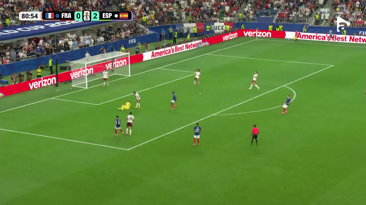 Doue nu a putut marca, deşi poarta era goală | Franța - Spania