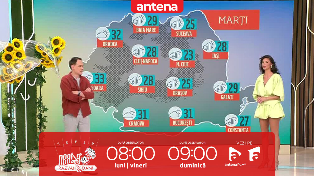 Super Neatza. Prognoza meteo cu Ramona Olaru: Vreme caldă, dar instabilă