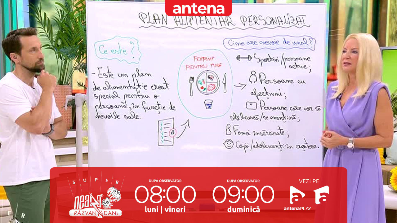 Super Neatza. Ce este un plan alimentar personalizat şi cine are nevoie de unul
