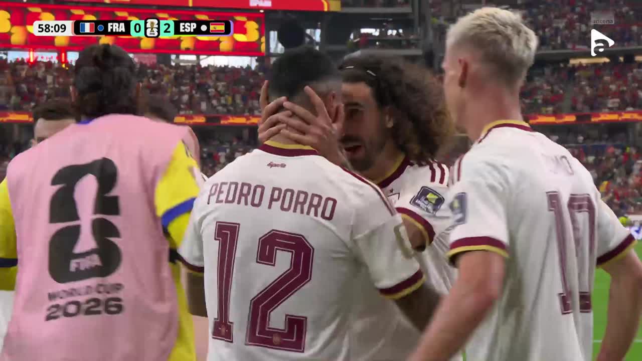 GOL! Pedro Porro a marcat după o fază excelentă de atac | Franța - Spania