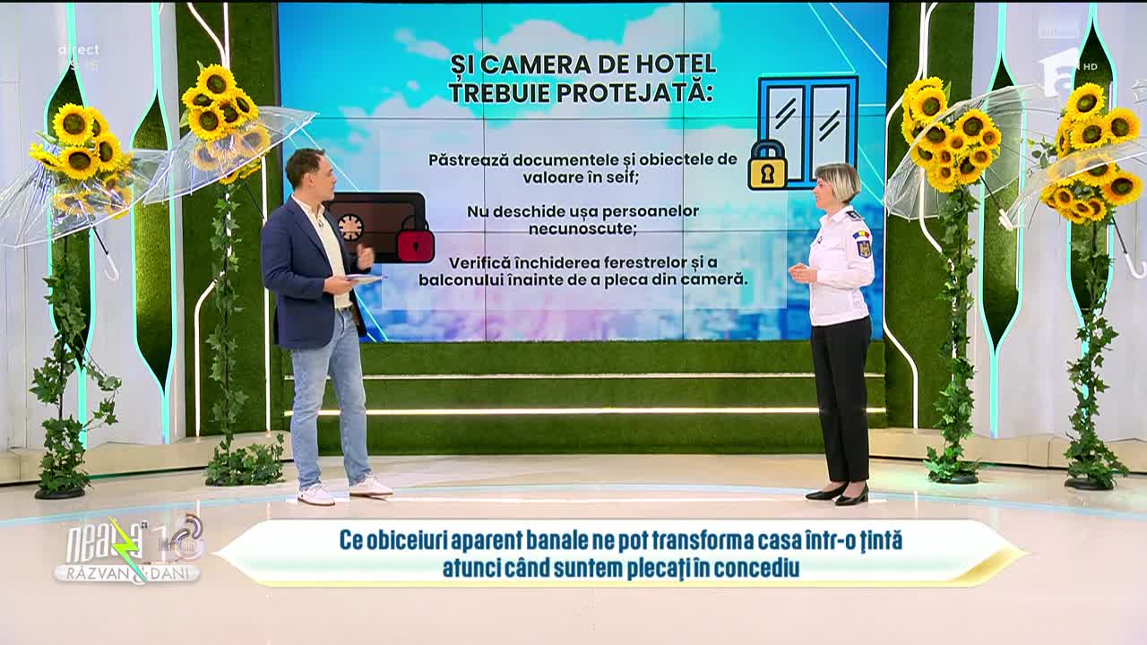 Super Neatza. Recomandările polițiștilor pentru a ne lăsa casa &icirc;n siguranță &icirc;n vacanță