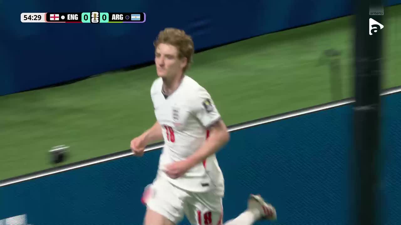 GOL! Gordon deschide scorul pentru englezi | Anglia - Argentina