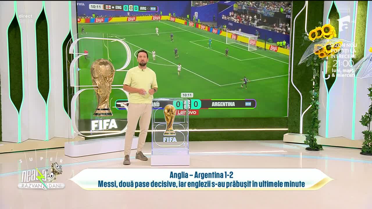 Super Neatza. World Cup News 2026: Anglia - Argentina 1-2. Messi, două pase decisive