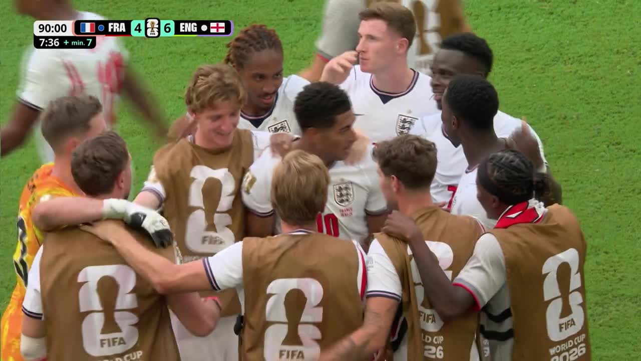 GOL! Jude Bellingham a &icirc;nscris un gol superb după un contraatac | Franța - Anglia