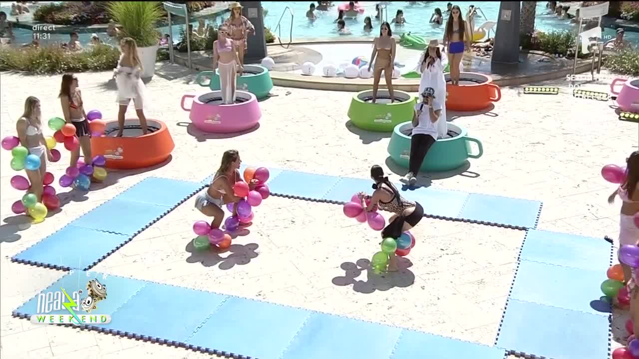 Super Neatza de Weekend. Duel cu baloane &icirc;n arenă! Cine a spart toate baloanele?