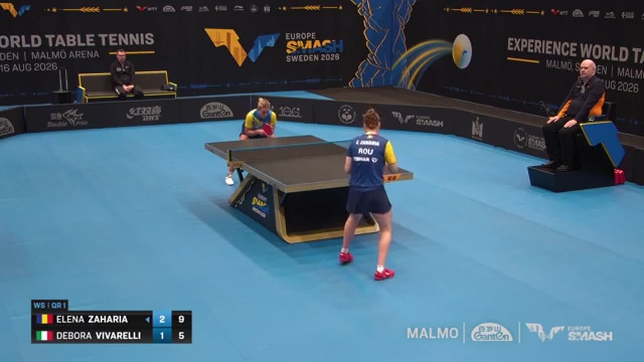 Tenis de masă | WTT Europe Smash - Sweden 2026 - Elena Zaharia - Debora Vivarelli
