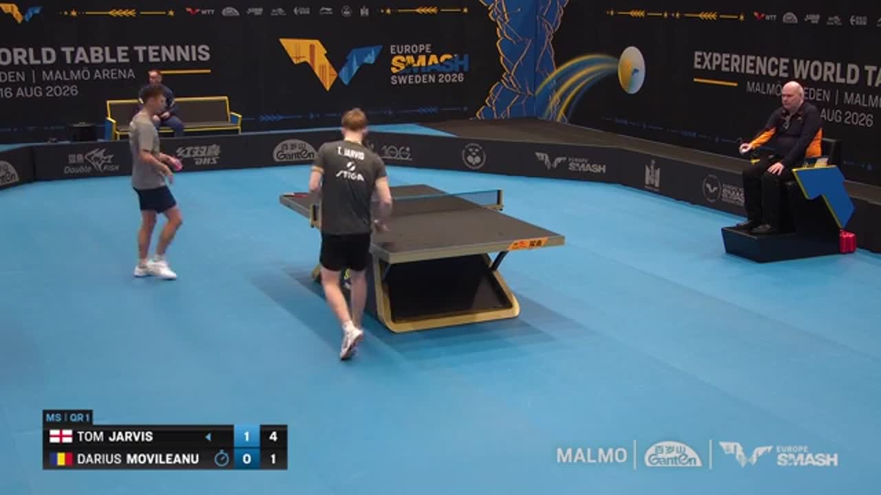 Tenis de masă | WTT Europe Smash - Sweden 2026 - Tom Javris - Darius Movileanu