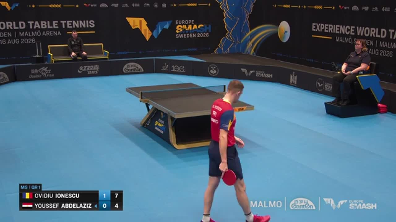 Tenis de masă | WTT Europe Smash - Sweden 2026 - Ovidiu Ionescu - Youssef Abdelaziz