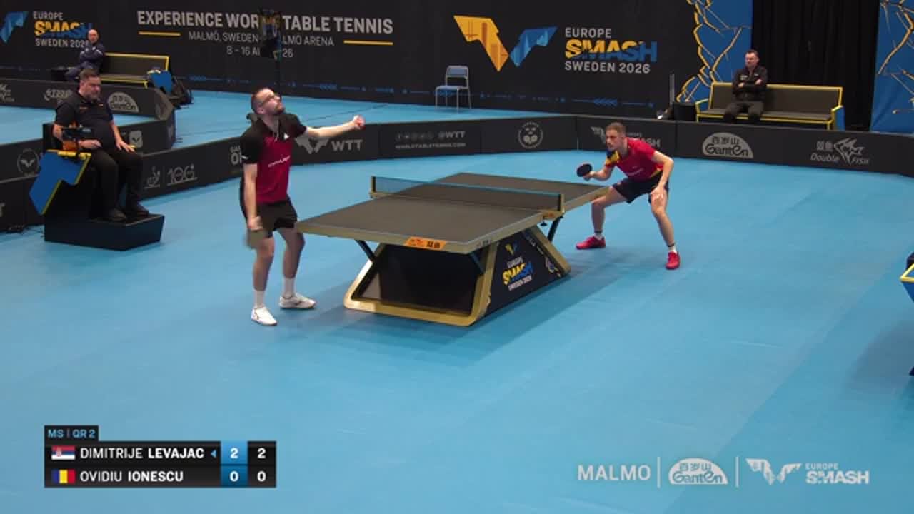 Tenis de masă | WTT Europe Smash - Sweden 2026 - Dimitrije Levajac - Ovidiu Ionescu