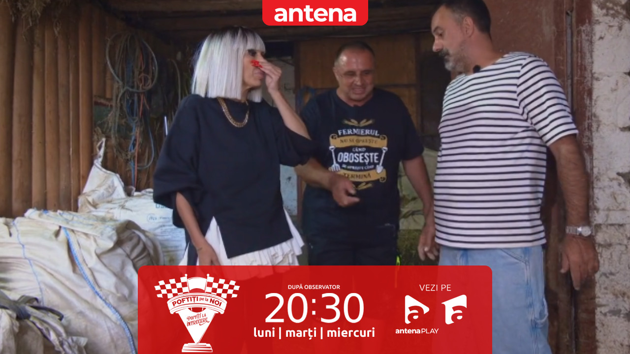 Poftiți pe la noi: Poftiți la &icirc;ntrecere, sezonul 2. Raluca Bădulescu a intrat &icirc;n grajdul porcilor &icirc;mbrăcată &icirc;ntr-o fustă de balerină
