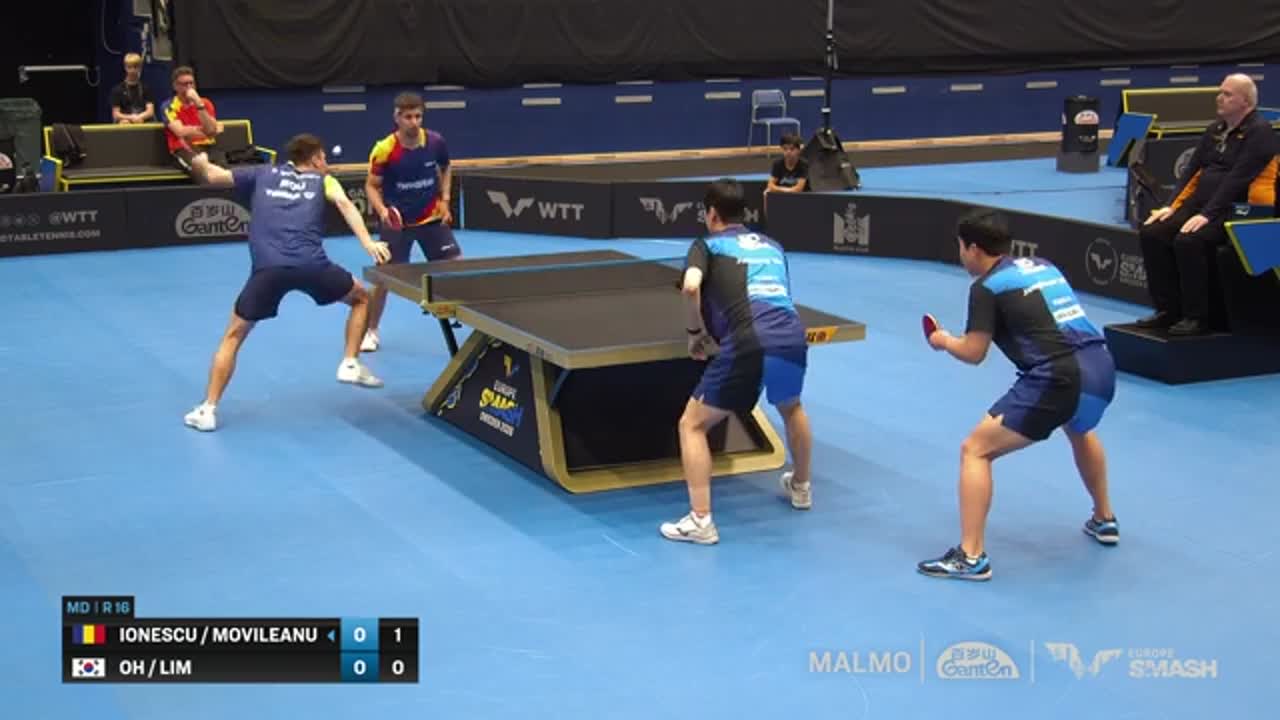 Tenis de masă | WTT Europe Smash - Sweden 2026: Ovidiu Ionescu / Darius Movileanu vs Oh / Lim