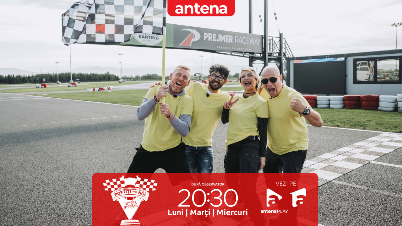 Poftiți pe la noi: Poftiți la &icirc;ntrecere, sezonul 2. Echipa galbenă a c&acirc;știgat misiunea de pe circuitul de karting