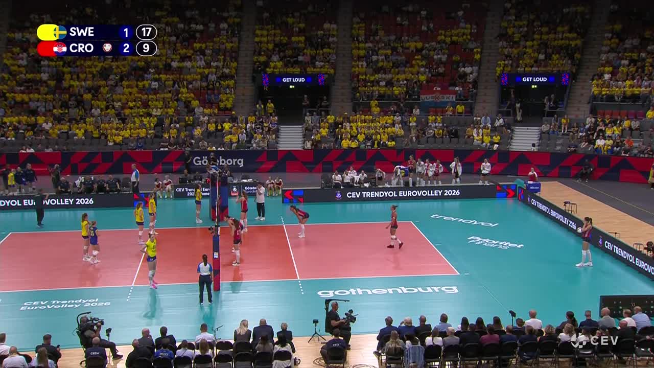 Suedia - Croația | Campionatul European de volei feminin