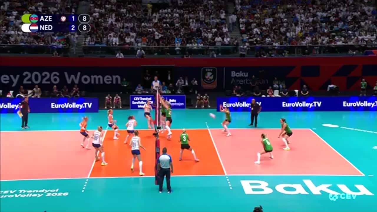Azerbaidjan - Țările de Jos | Campionatul European de volei feminin