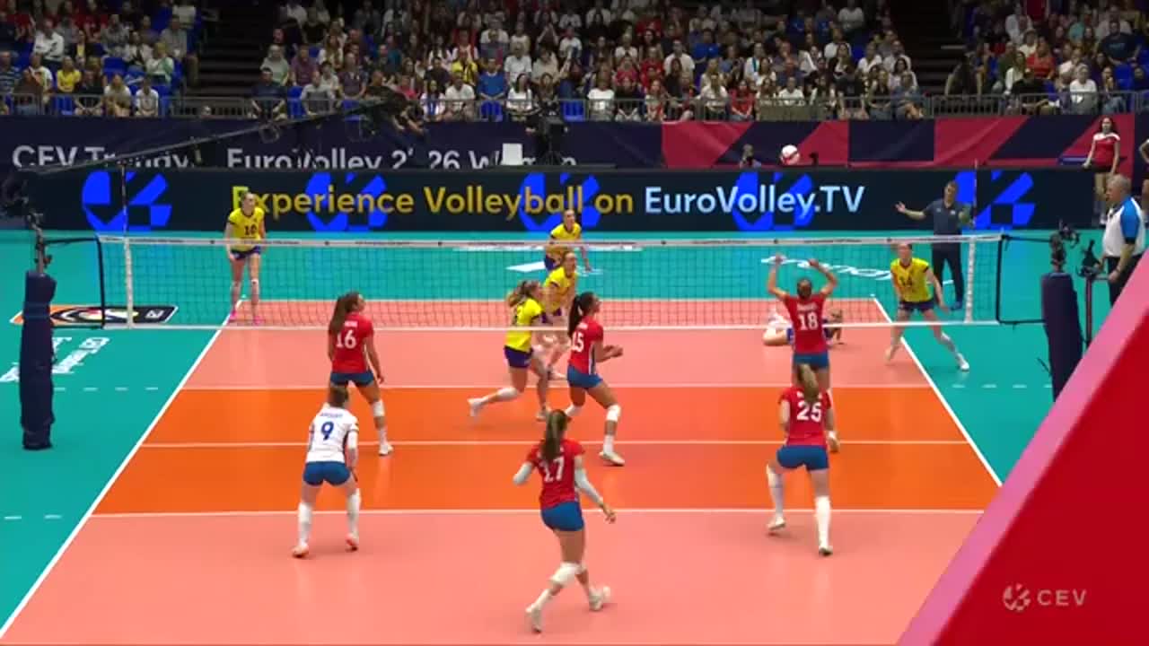 Cehia - Suedia | Campionatul European de volei feminin