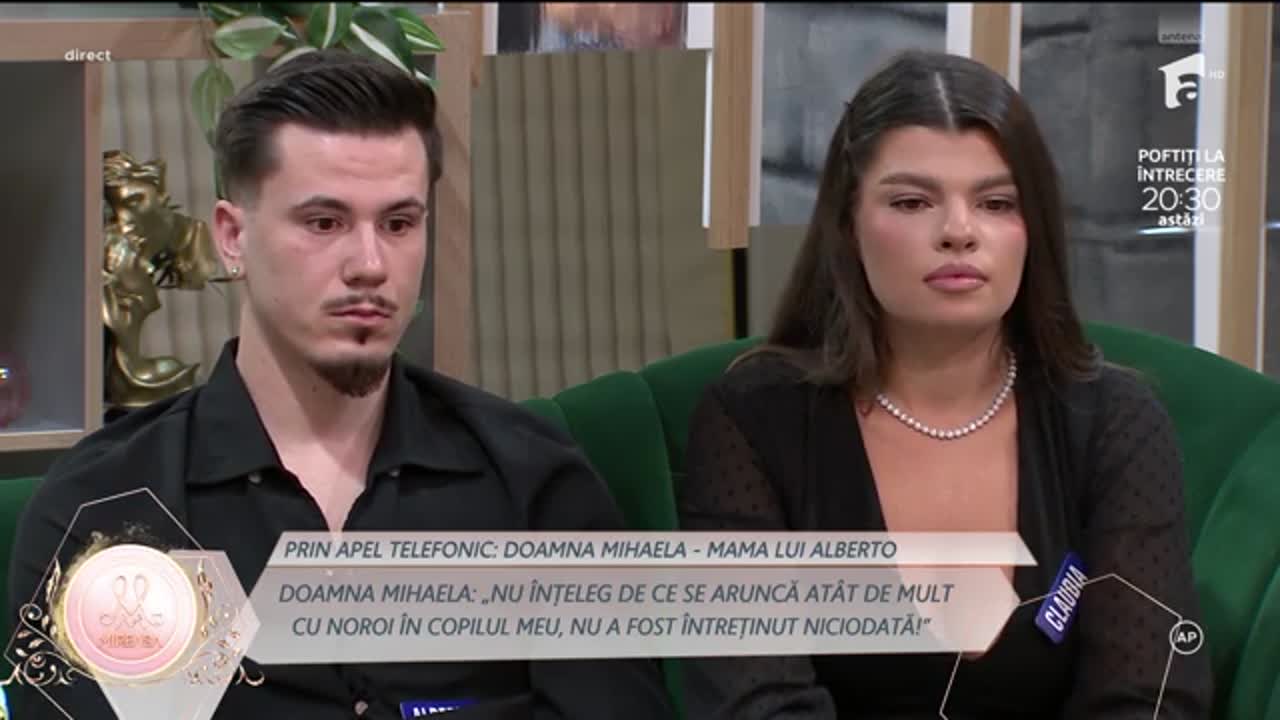 Mireasa, sezonul 14. Mama lui Alberto a intrat &icirc;n direct după acuzațiile la adresa fiului ei: &bdquo;Nu e adevărat!&rdquo;