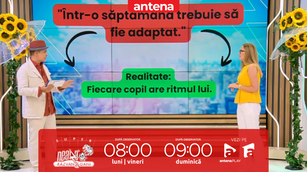 Super Neatza. Prima zi de grădiniță, &icirc;ntre așteptările părinților și realitate