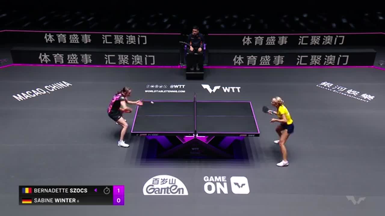 Tenis de masă | WTT Champions Macao 2026: Bernadette Szocs vs. Sabine Winter