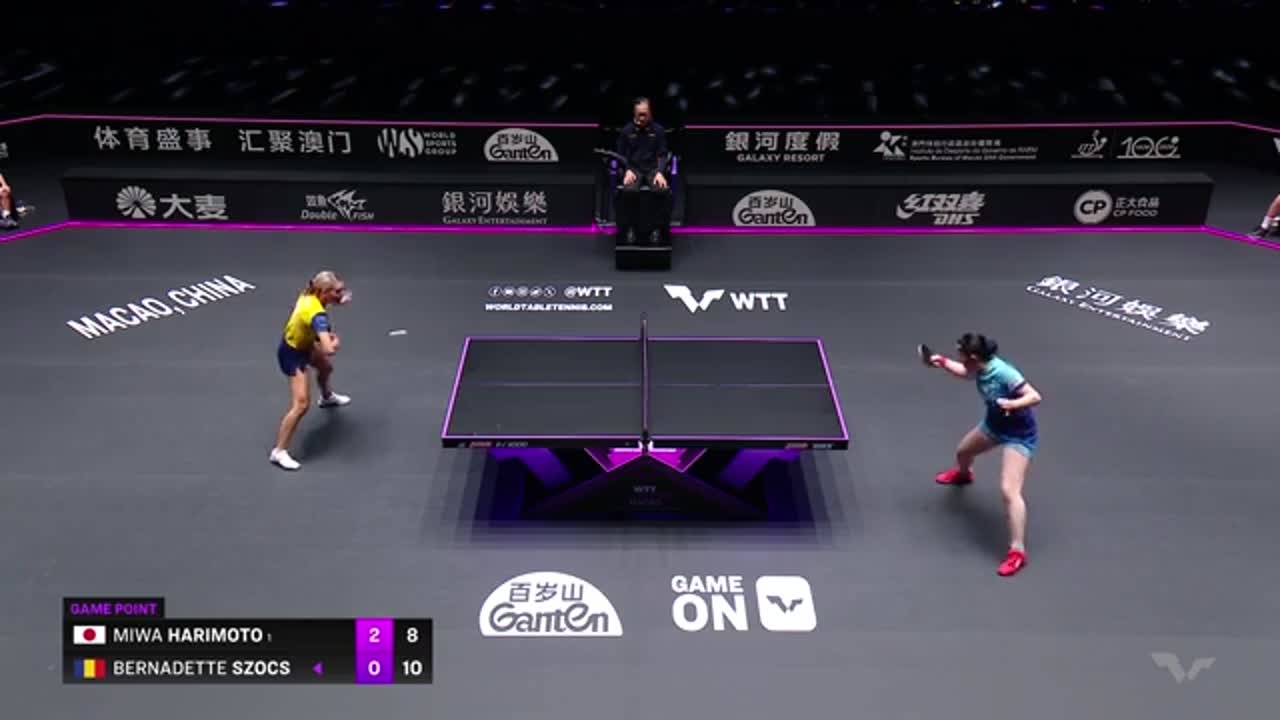 Tenis de masă | WTT Champions Macao 2026: Miwa Harimoto vs. Bernadette Szocs