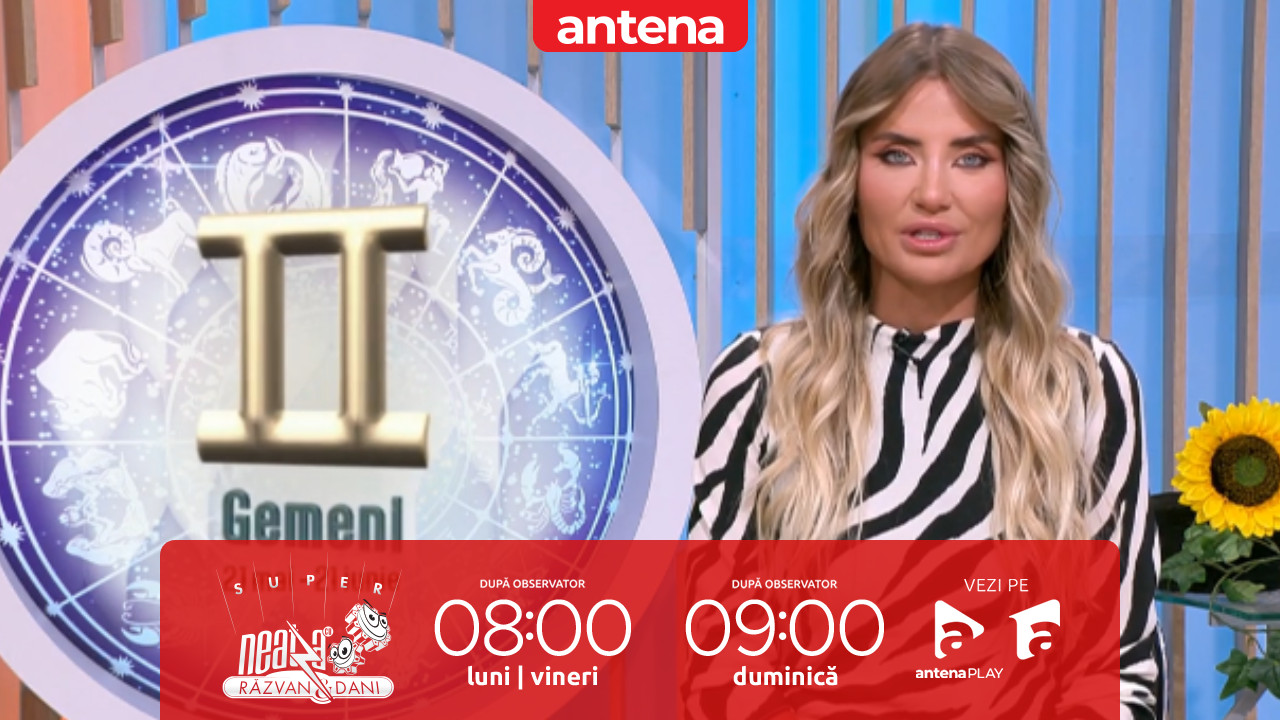 Super Neatza. Horoscopul Zilei cu Adina Moraru: Gemenii simt o nevoie purernică de control &icirc;n relațiile financiare