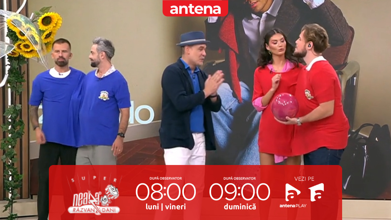 Super Neatza. Meciul de bowling imposibil! Ramona Olaru și Aris se luptă cu perechea Bucălăe - Ristei