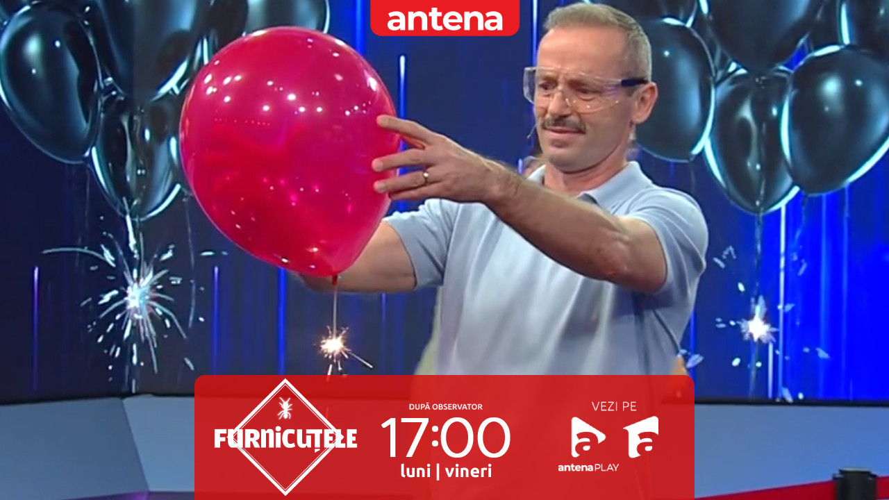 Furnicuțele 2026. Spune cuv&acirc;ntul corect p&acirc;nă nu se sparge balonul cu artificii! C&acirc;t de rapid a fost Marius Urzică