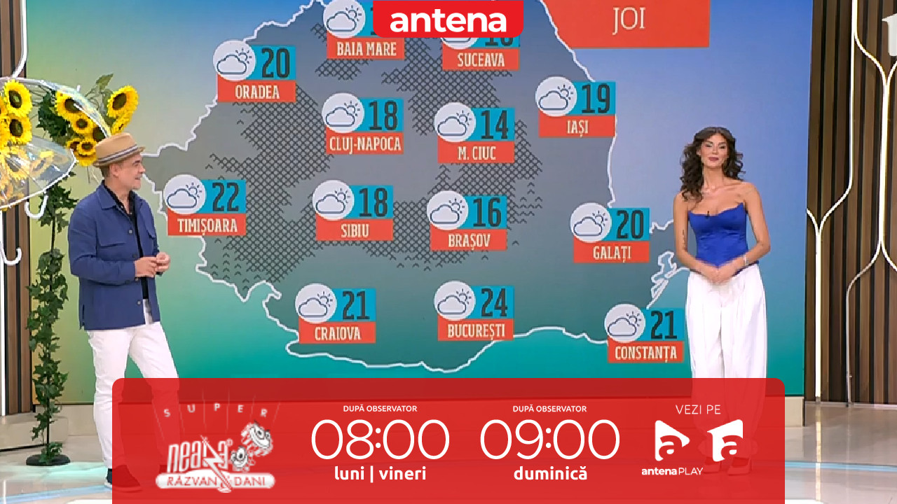Super Neatza. Prognoza meteo cu Ramona Olaru: Vremea răm&acirc;ne răcoroasă!