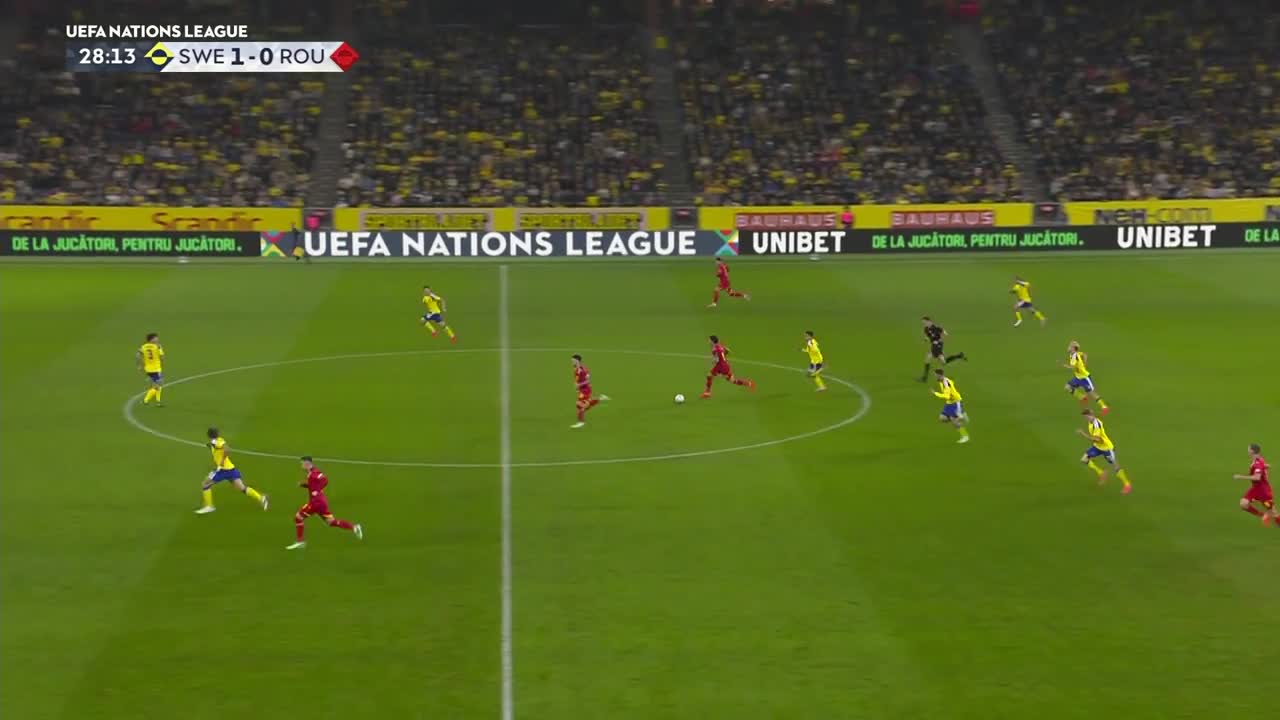 Suedia - România 1-1 | Dennis Man