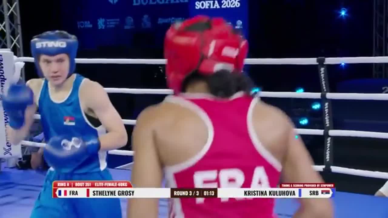 Campionatele Europene de Box de la Sofia 2026: Sthelyne Grosy vs. Kristina Kuluhova