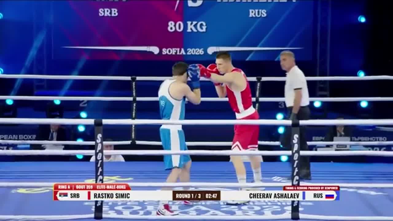 Campionatele Europene de Box de la Sofia 2026: Rastko Simic vs. Cheerav Ashalaev