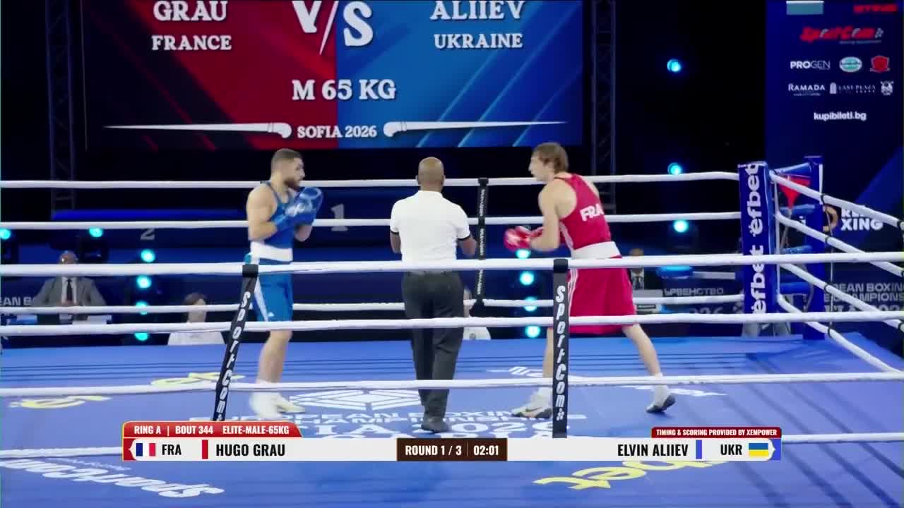 Campionatele Europene de Box de la Sofia 2026: Hugo Grau vs. Elvin Aliiev