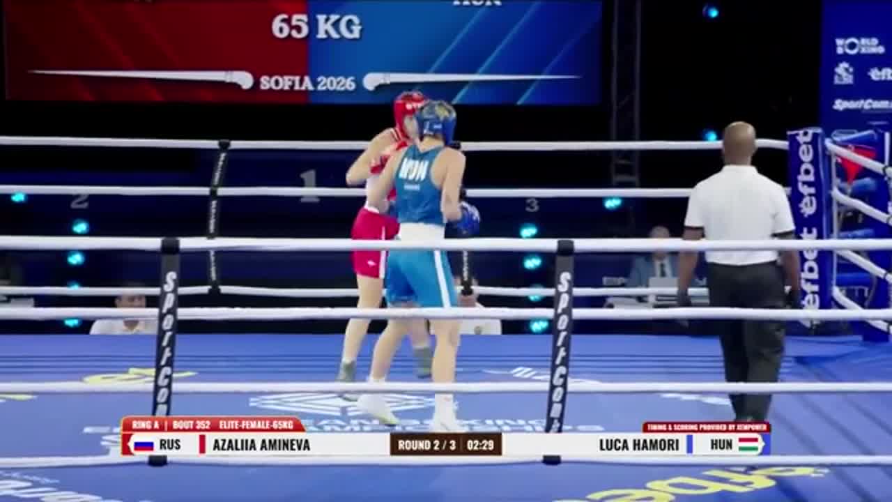 Campionatele Europene de Box de la Sofia 2026: Azaliia Amineva vs. Luca Hamori