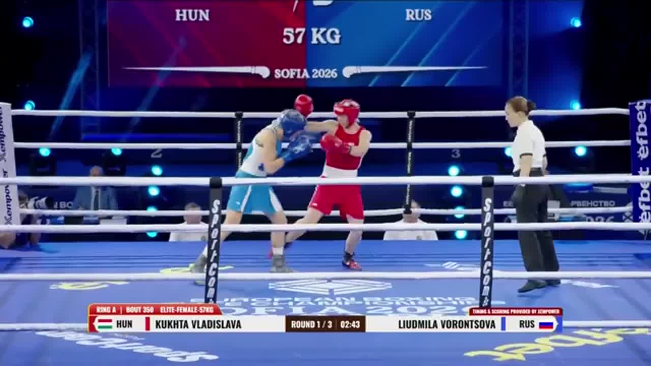 Campionatele Europene de Box de la Sofia 2026: Kukhta Vladislava vs. Liudmila Vorontsova