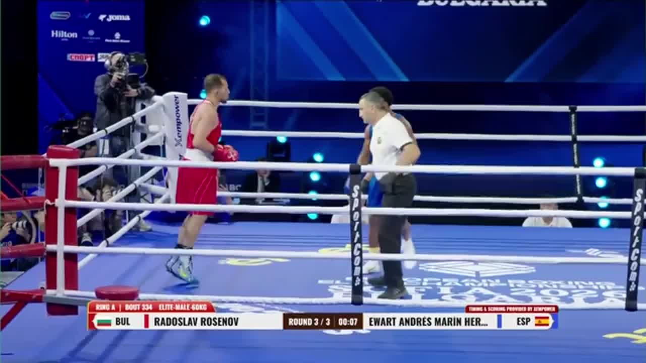 Campionatele Europene de Box de la Sofia 2026: Radoslav Rosenov vs. Ewart Andres Marin Hernandez