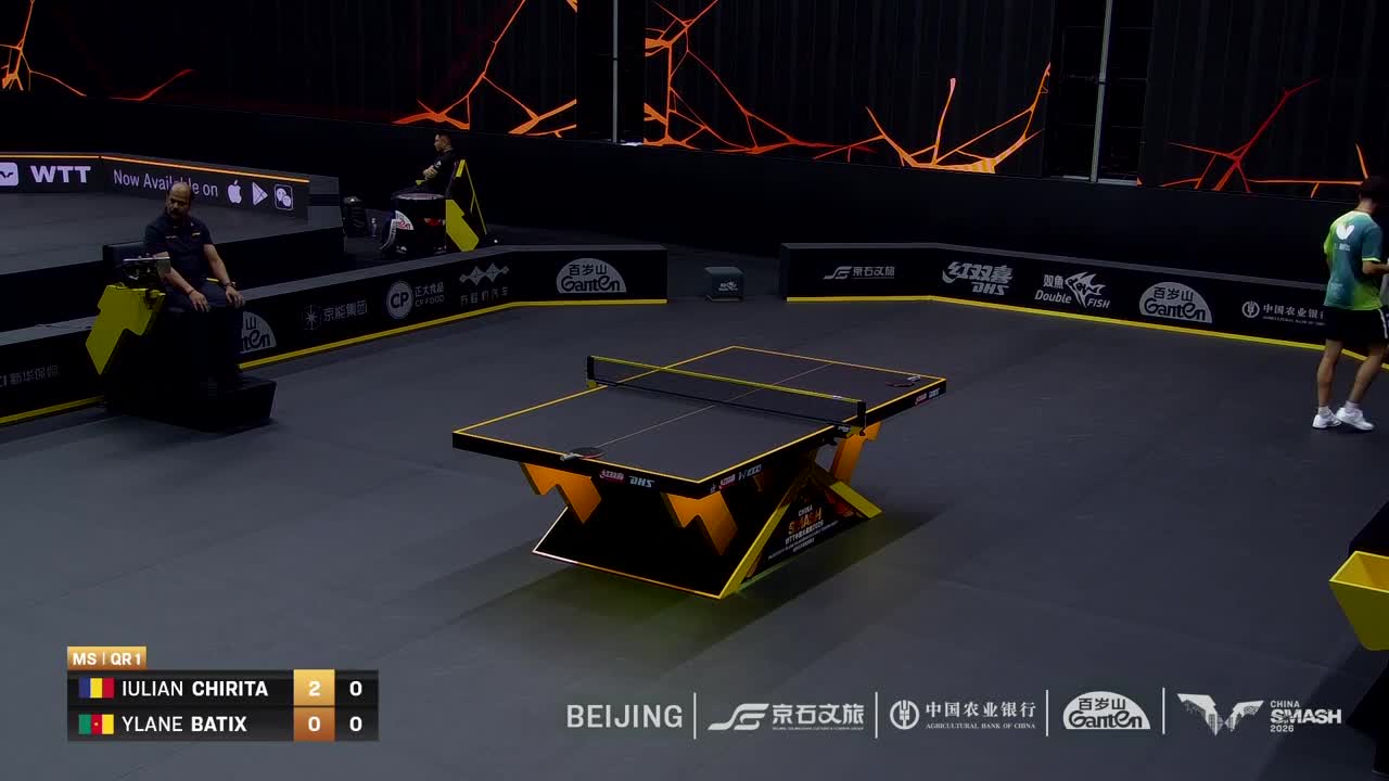 Tenis de masă | WTT China Smash 2026: Iulian Chiriță vs. Ylane Batix