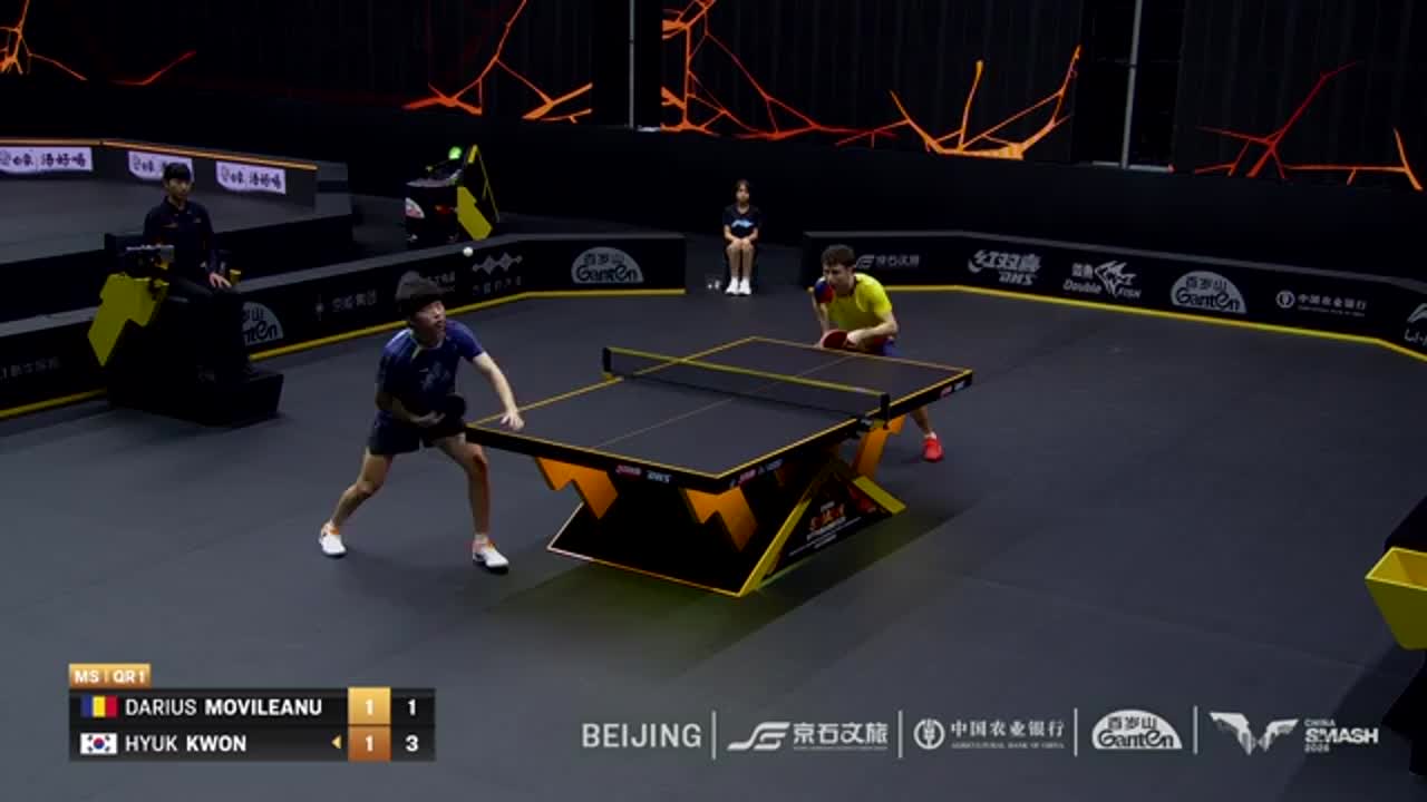 Tenis de masă | WTT China Smash 2026: Darius Movileanu vs. Hyuk Kwon