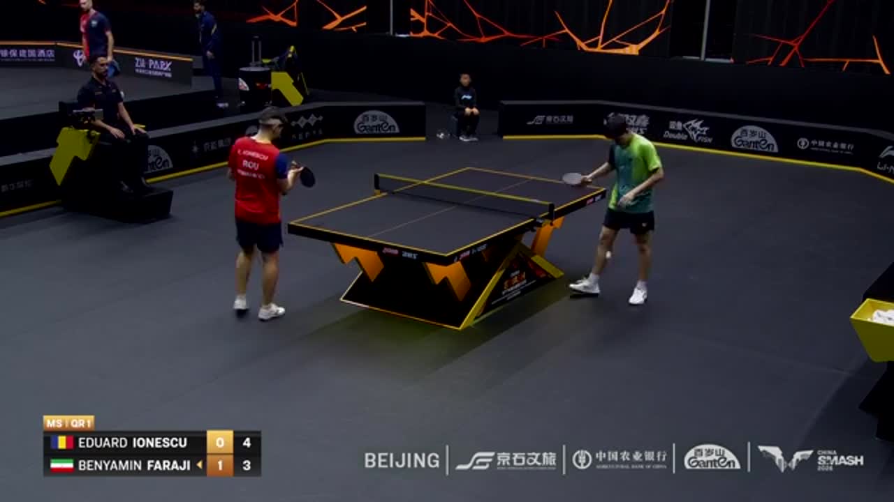Tenis de masă | WTT China Smash 2026: Eduard Ionescu vs. Benyamin Faraji