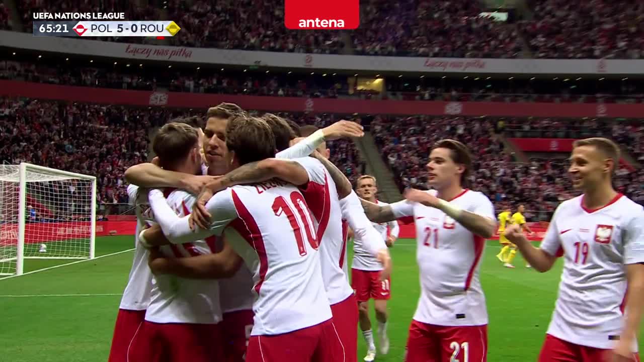 Polonia Romania 5-0 gol