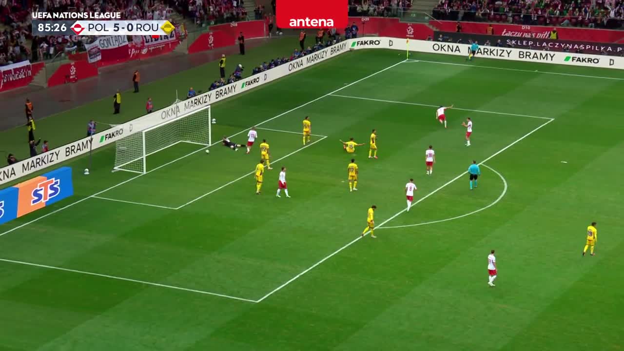 Polonia – România 6-0 | Triplă pentru Lewandovski