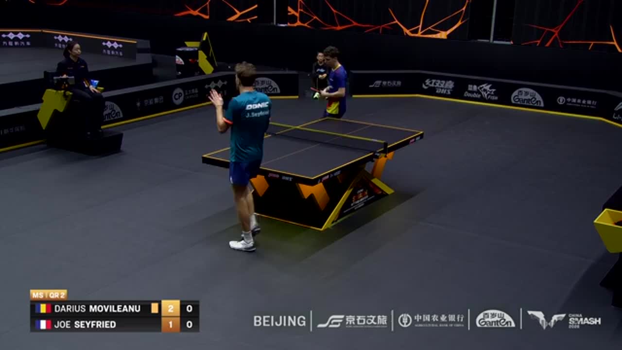 Tenis de masă | WTT China Smash 2026: Darius Movileanu vs. Joe Seyfried