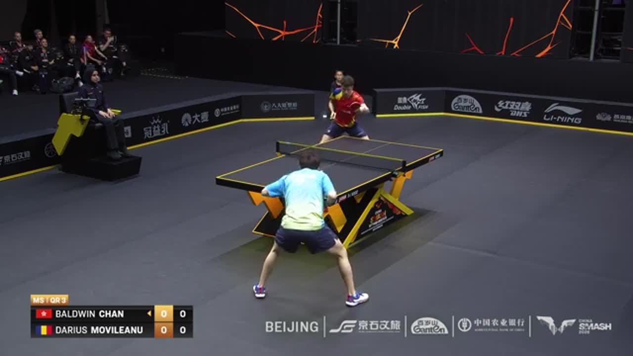 Tenis de masă | WTT China Smash 2026: Baldwin Chan vs. Darius Movileanu