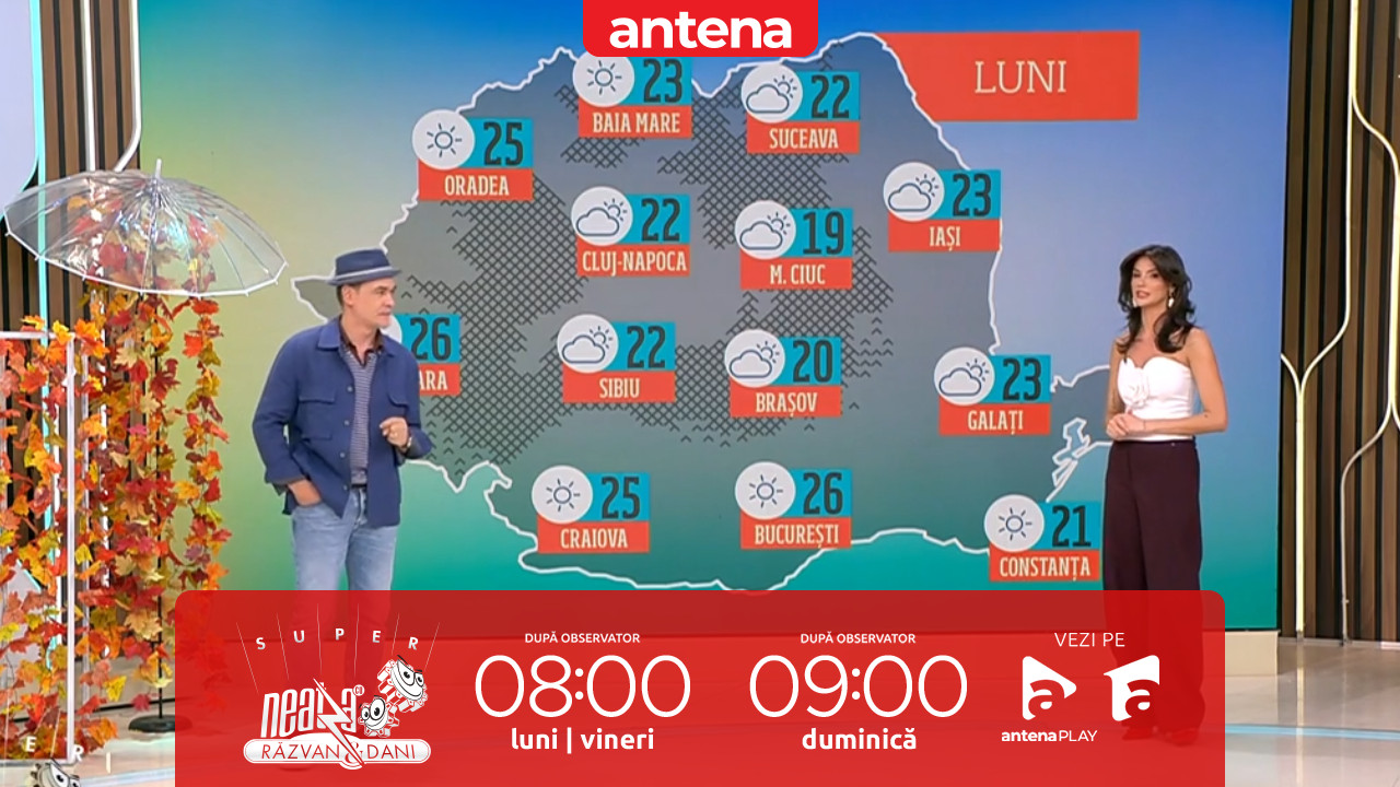 Super Neatza. Prognoza meteo cu Ramona Olaru: Soare şi temperaturi &icirc;n creştere