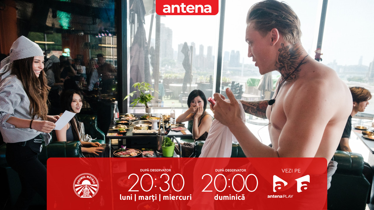 Asia Express 2026. Alex G&icirc;lcă a renunțat la tricou și a făcut show &icirc;ntr-un restaurant