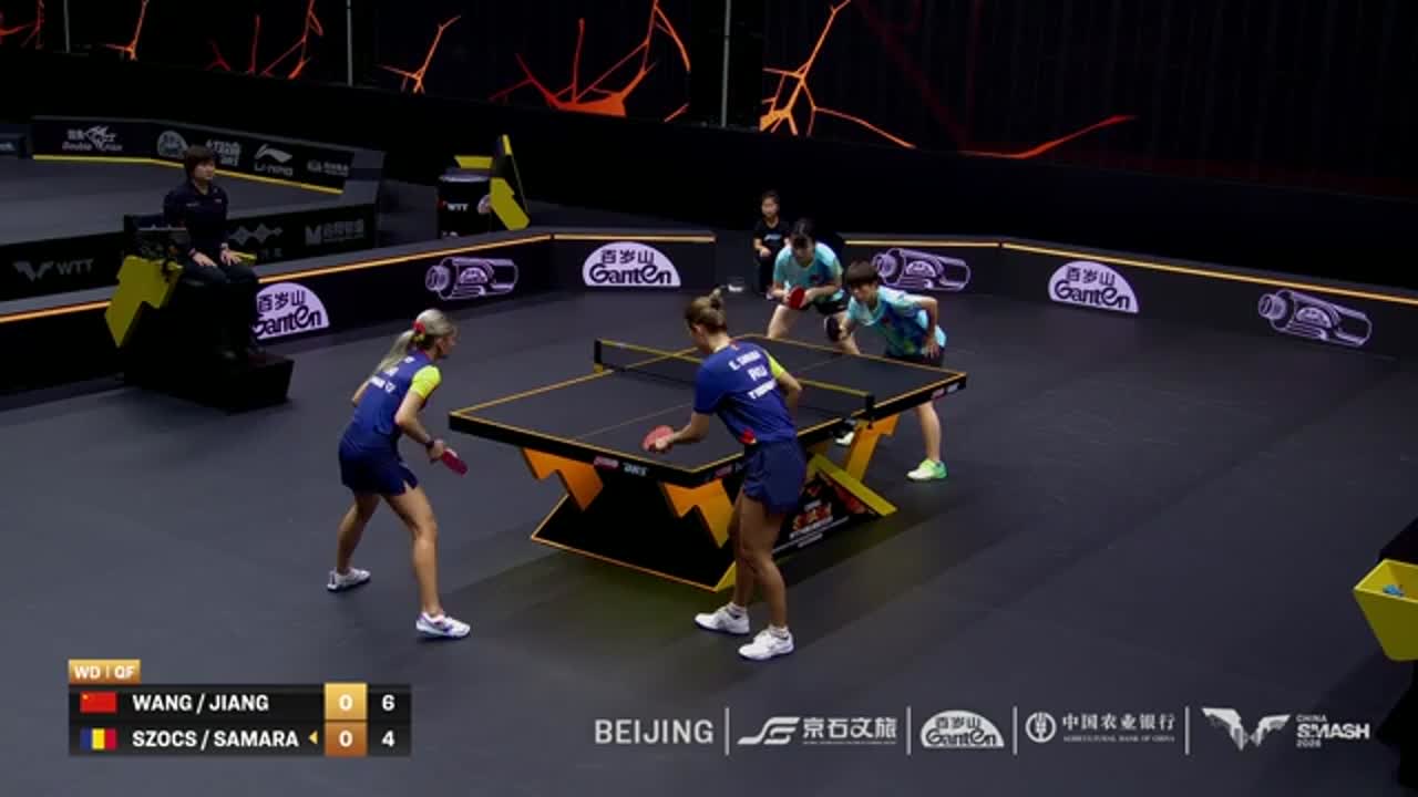 Tenis de masă | WTT China Smash 2026: Szocs / Samara vs. Wang/Jiang